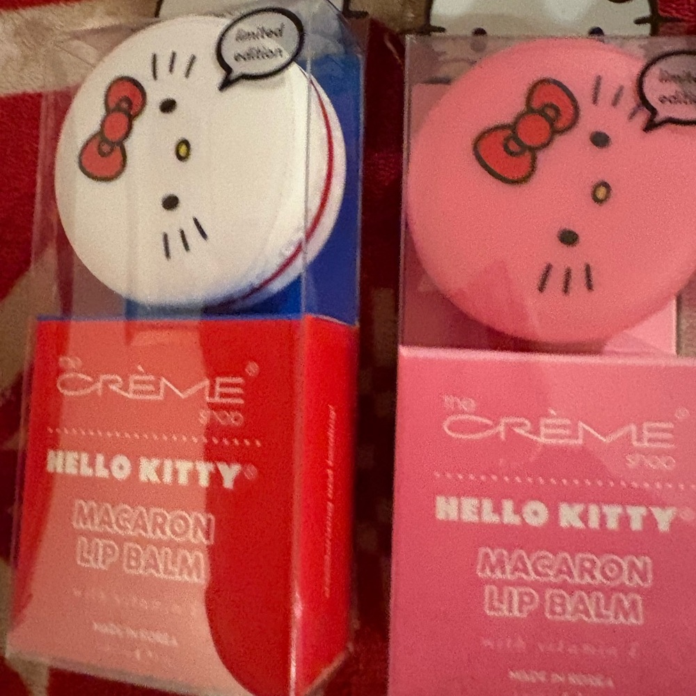 The Crème Shop Hello Kitty Macaron Lip Balm Set